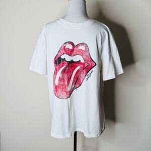 Rolling Stones White Steel Wheels H&M Tee